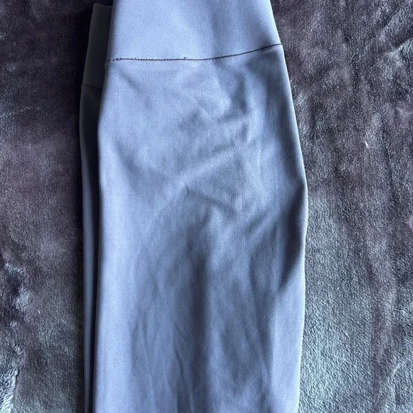 Uniqlo AIRism High-Rise Leggings Lavender Gray Size M - Picture 3 of 5